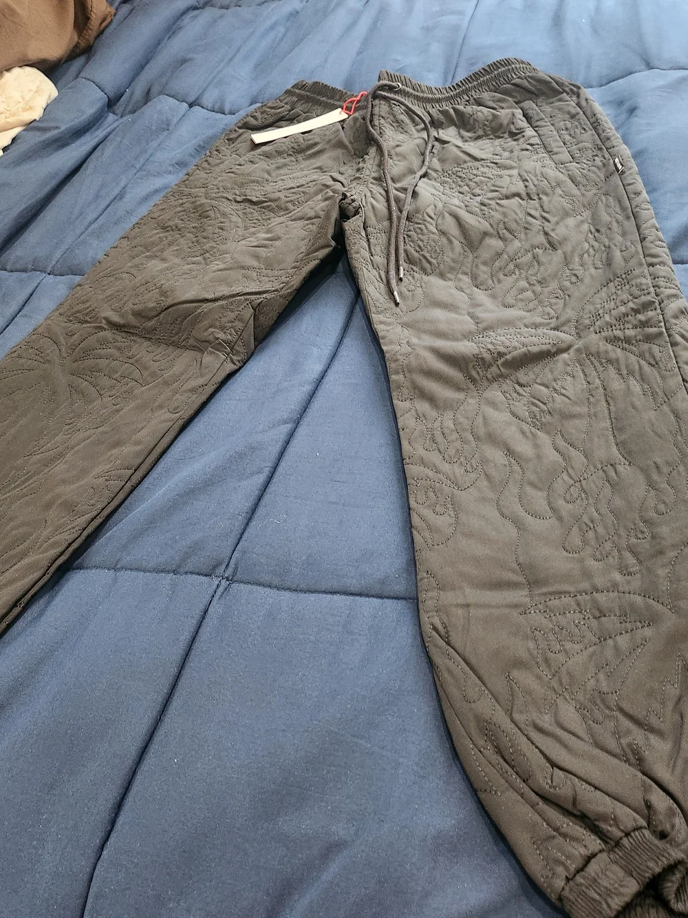 🔥 BRAND NEW Babylon LA Quilted Flame Track Pants 🔥 - Picture 7 of 16